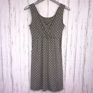 Green Cotton Garnet Hill Gray White Polka Dots